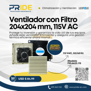 Ventilador con filtro Leipole FKL6623.115
