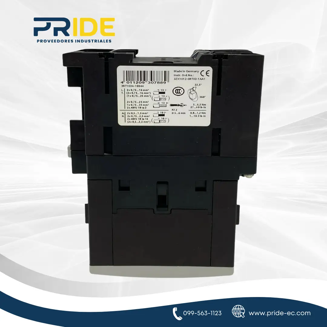 Contactor de Potencia Siemens SIRIUS 3RT1034-1BB44 » 32 A, 15 kW, 24 V DC - Image 2