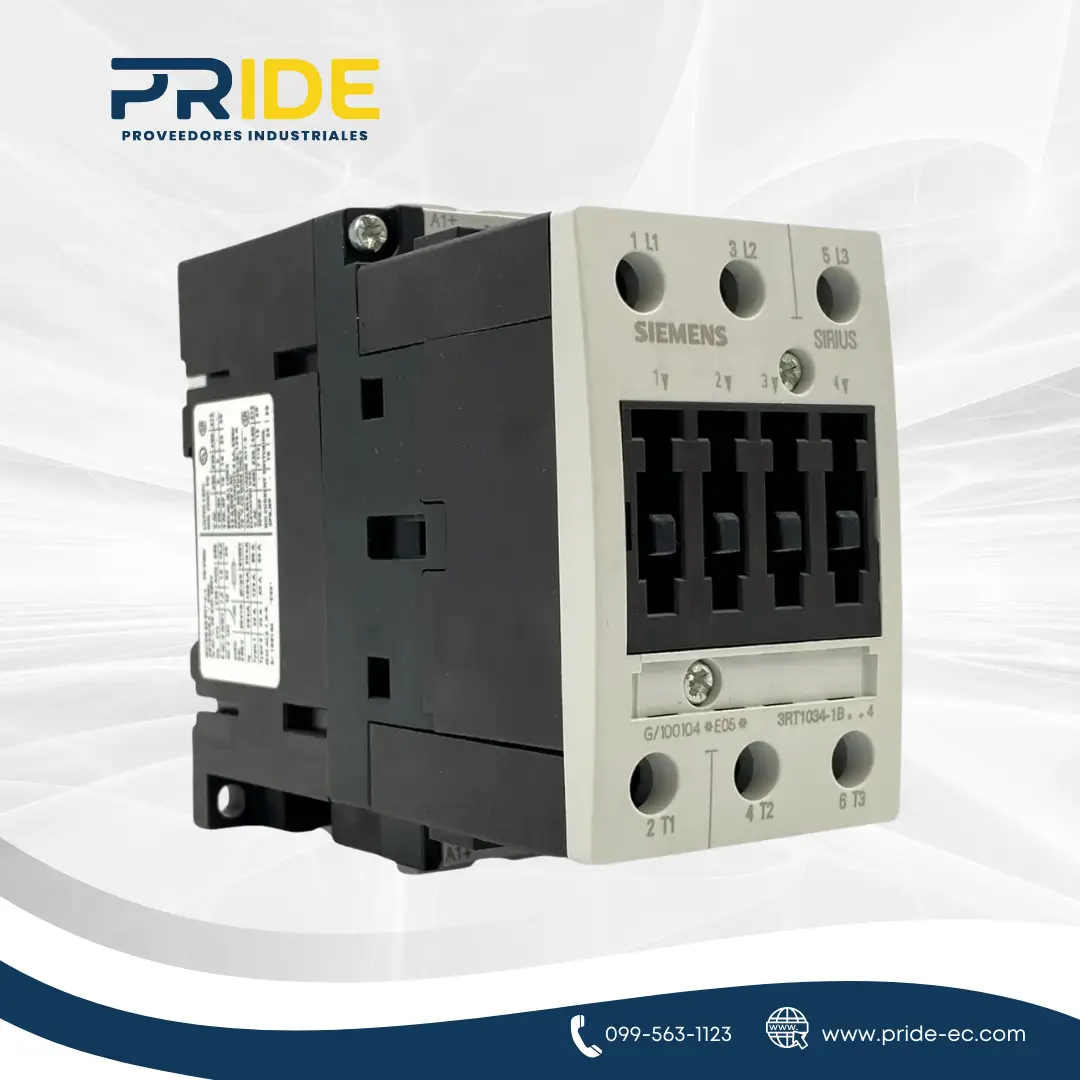 Contactor de Potencia Siemens SIRIUS 3RT1034-1BB44 » 32 A, 15 kW, 24 V DC